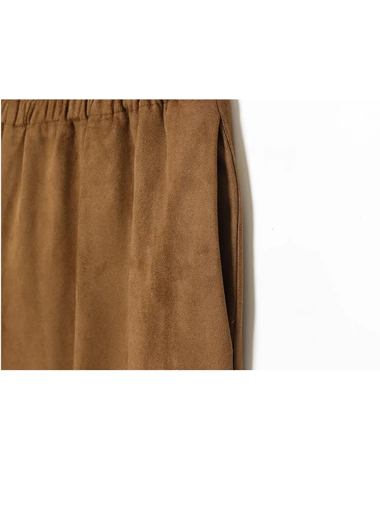 HH – chemises amples à lacets et col montant pour femmes, manches longues, boutons, poches à taille élastique, pantalon à jambes larges, ensemble 2 pièces solide, automne