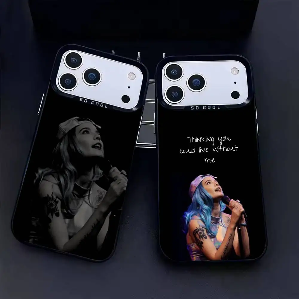 

Singer H-Halsey Phone Case For iPhone17, 16,15,14,13,12 Pro Max Black Candy Matte Shockproof Cover