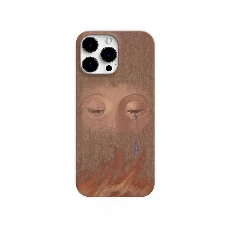 Coque de téléphone en acrylique « Larmes de Compassion » pour IPHONE 17 Air 16E 15 PROMAX 14 Plus 13 12 MINI 11 PRO 16Plus XR XS MAX SE