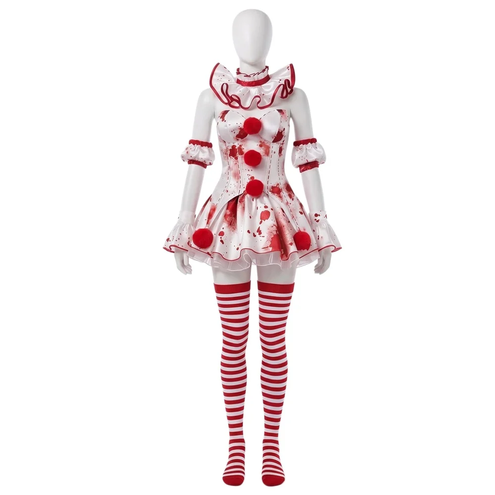 AniLV Halloween Hallows' Eve Mutate Bloodthirsty Clown Uniform Vampire Circus Dress Outfit Cosplay Costume