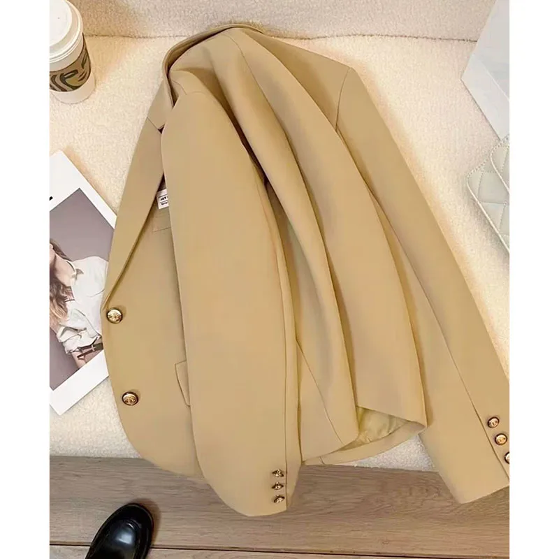 Spring Autumn 2026 New Outwear Lady Korean Casual Blazer Coat Short High Quality Suit Jacket Women's Leisure Overcoat Female Top