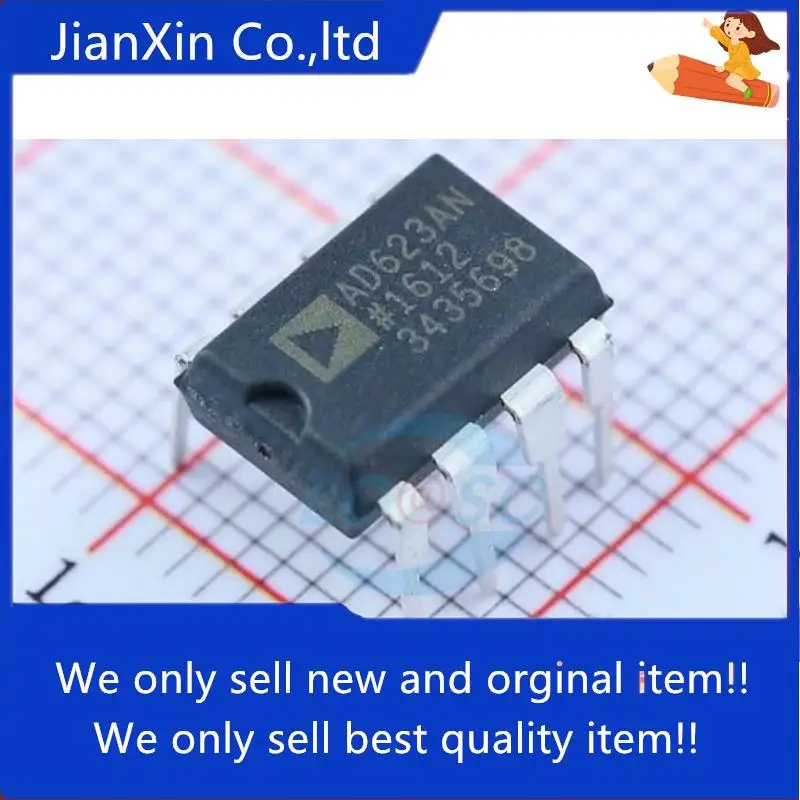 

5pcs orginal new AD623 AD623AN AD623ANZ DIP8 Instrumentaon Amplifier