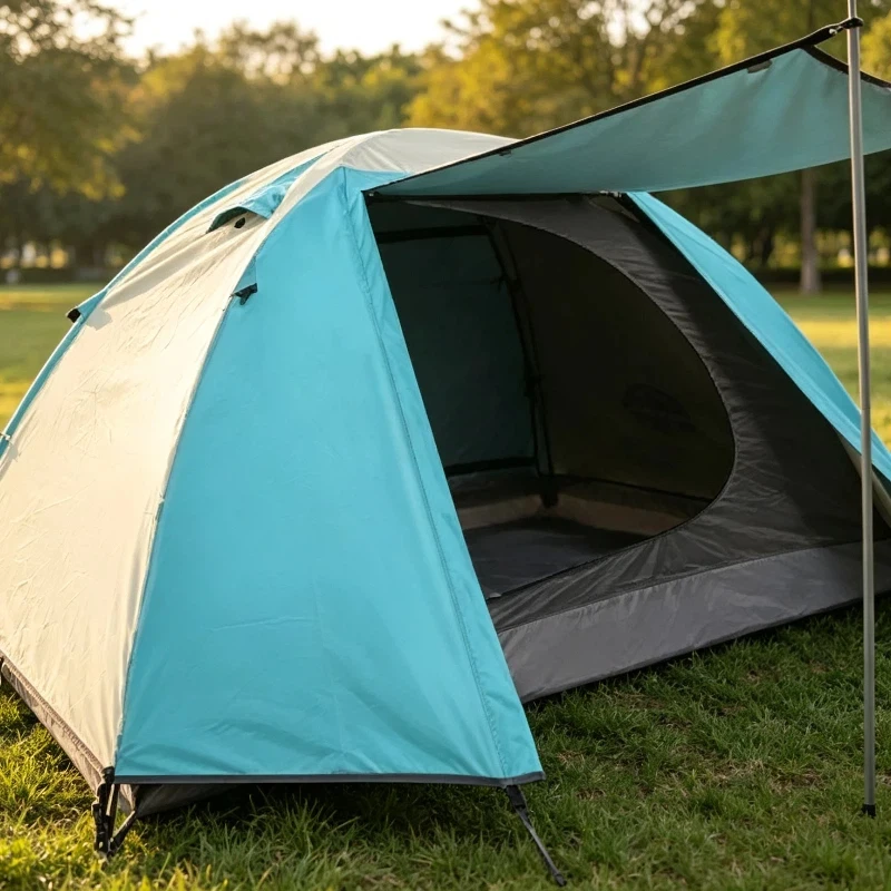 Outdoor Tent, Heavy Rain Proof Thickened 2 Person Double Layer Automatic Pop Up Tent, Mosquito proof Wind resistant Ultra Light