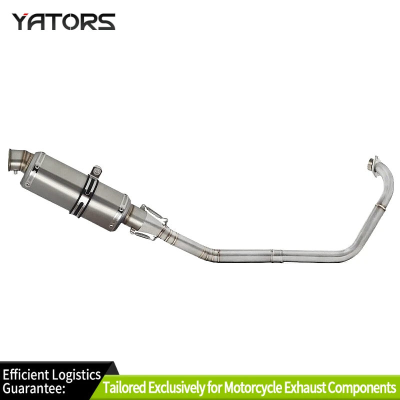 

YATORS Full Motorcycle Exhaust System Stainless Steel Header Pipe - Fit for Yamaha R15 V2 / MT15 / MT125 (2017-2024)