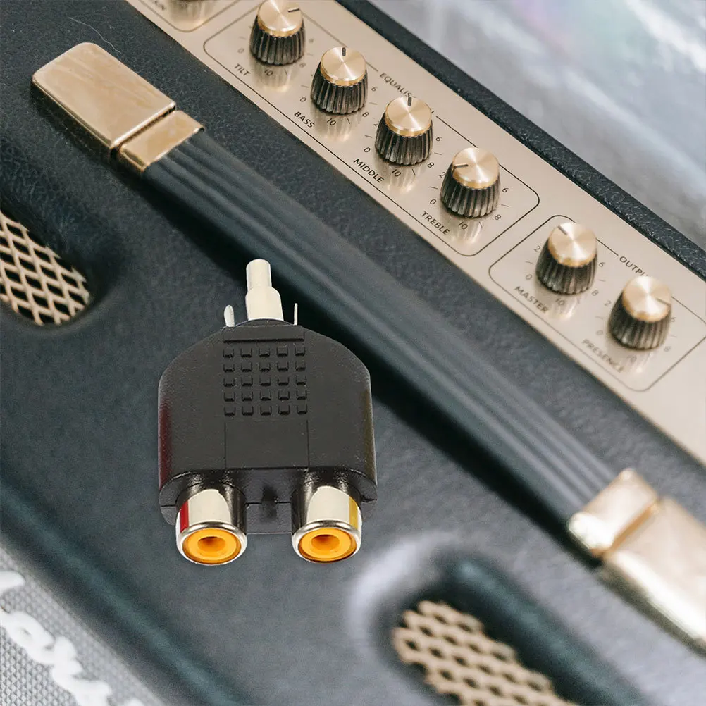 

8pcs Y Audio Speaker Y Splitter 1 Male To 2 Female Stereo Audio Converter For Dvd Vcd Camera Subwoofer Dual Female Connector