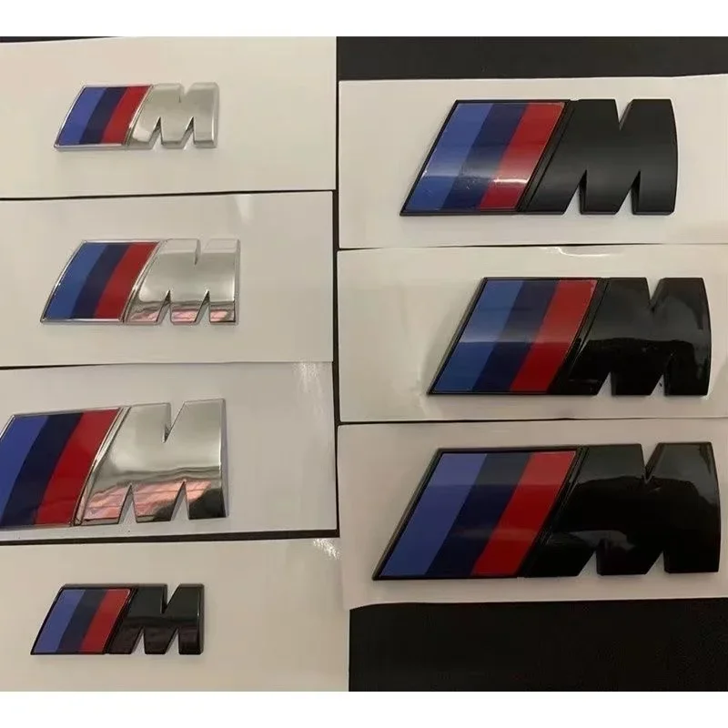 

3D ABS M Logo Car Body Side Badge Body Rear Trunk Decor Sticker Car Modification Accessorie For All BMW M Power X1 X3 X5 X7 E71