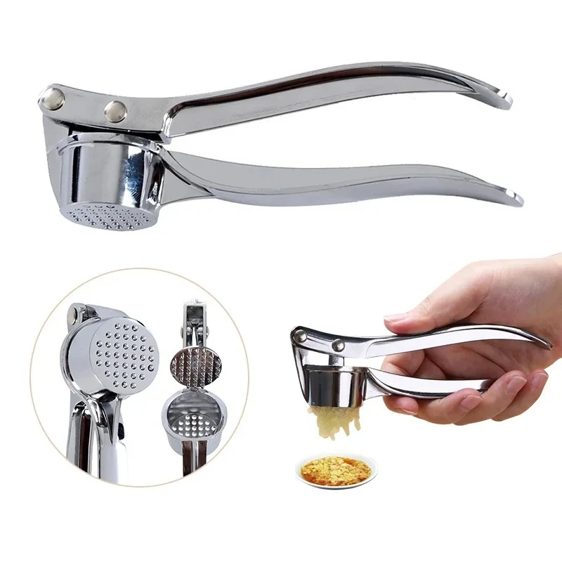 

Garlic Press Mincer Stainless Steel Multifunction Crusher Kitchen Cooking Ginger Squeezer Masher Handheld Ginger Mincer Tools