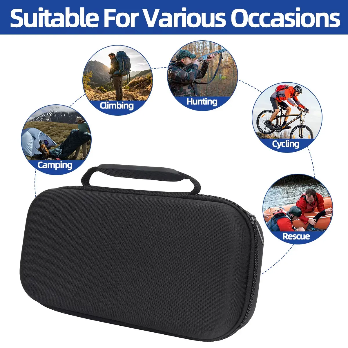 Baofeng UV-21 PRO Walkie Talkie Estuche de transporte bolso de almacenamiento para UV-K5 PLUSUV-5RH UV-9R UV-17 PRO Radio bidireccional