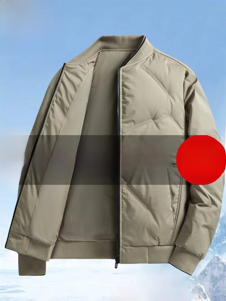 

Paul High Quali Lightweight down Cotton Jaet Men's Casual Sle Baseball Collar Warmth Faion Urban Faion Polyester Fiber