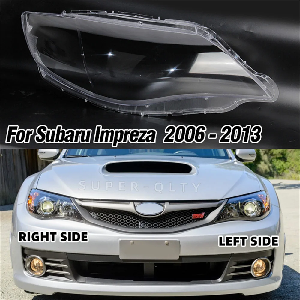 

Depo For Subaru lmpreza WRX 2008-2012 Cover Glass Headlight Cover Front Headlights Lens Shell Glass Transparent Lampshade