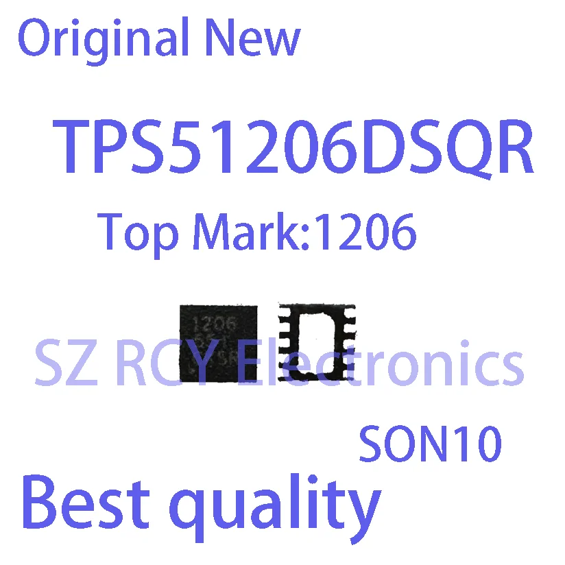 (5-10 PCS)NEW TPS51206DSQR TPS51206 Top Mark 1206 SON-10 IC Chip electronic