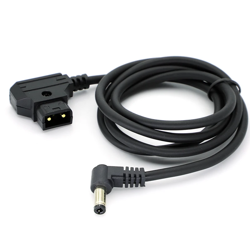 

Power Tap D-Tap Male to Right Angle DC 5.5x2.5mm powe Cable for DSLR Rig Power V-Mount Anton, Camera monitor cord