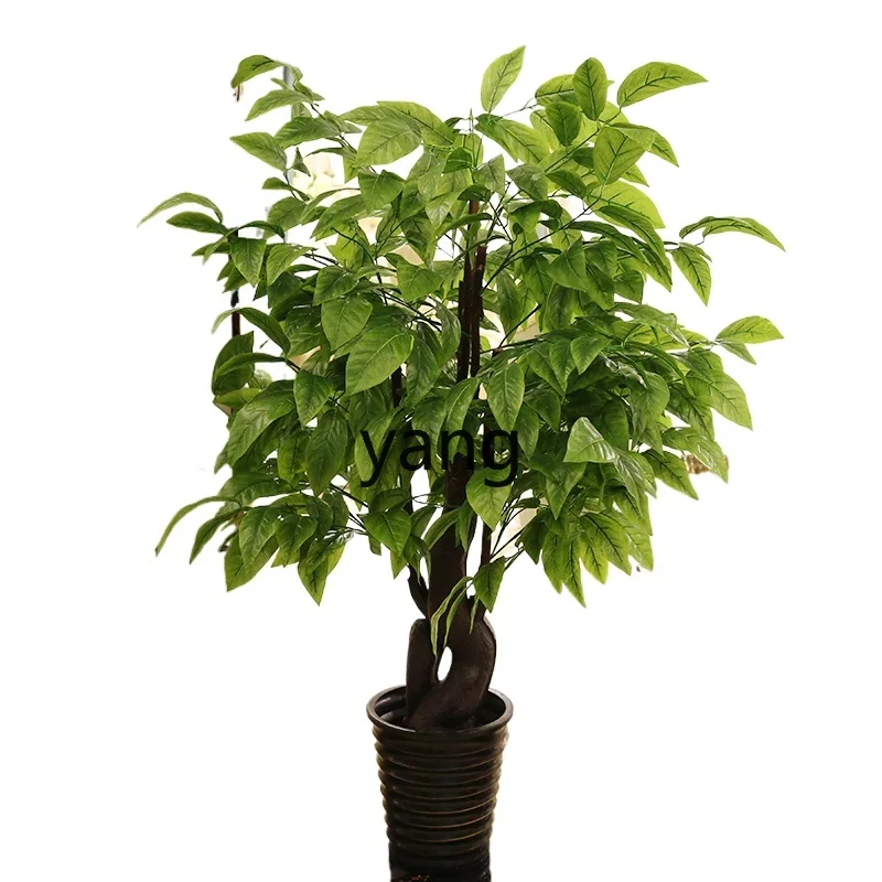 

LT simulated tree large green hall plastic fake tree floor decoration