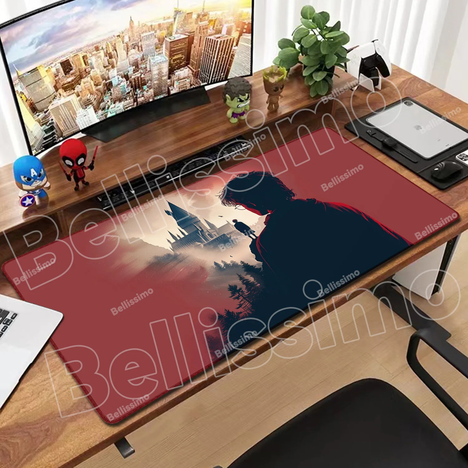 

Gaming Mouse Pad H-Harry P-Potter Laptop Non-slip Rubber Pad Computer Game Cabinet Keyboard Carpet Extended Gaming Mouse Pad
