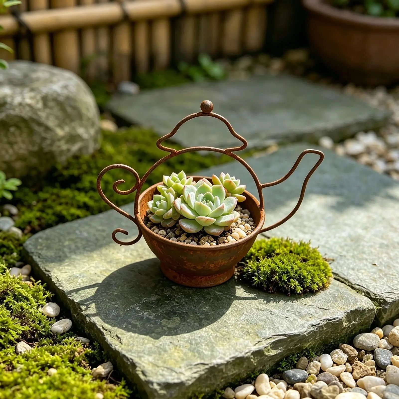 Decorative Outdoor Flower Pots Iron Kettle Shape Container Indoor Flower Pots for Front Porch Farmhouse Backyard Patio Lawn Park