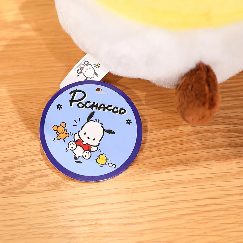 Genuine Sanrio Plush Toy Cute Pochacco Plush Dolls Student Pacha Dog Plush Pillow Kawaii Room Decor Birthday Gifts for Kids Girl