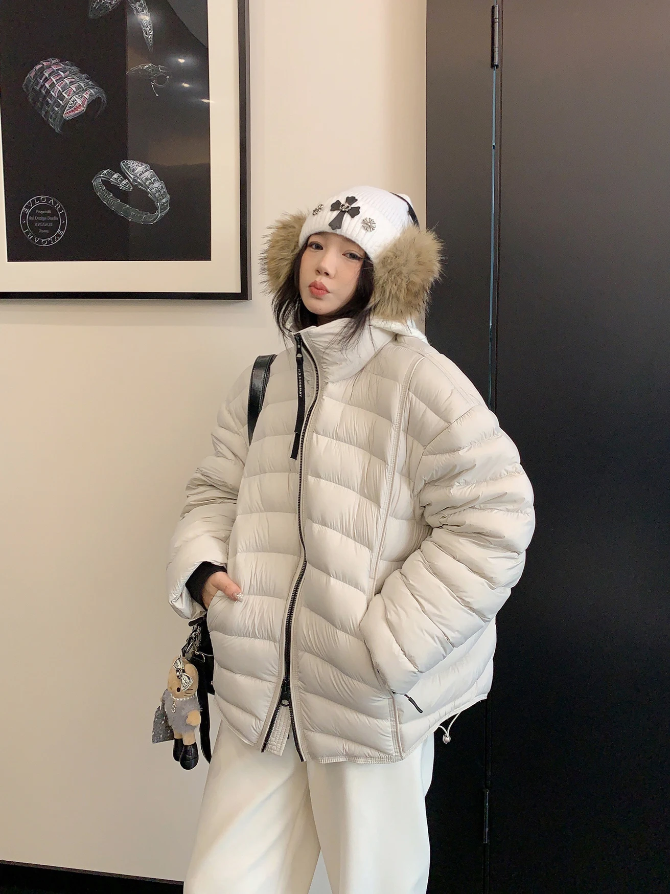 

Lightweight Padded Jaet Women's Winter Coat Hooded Du down Warm ort Sle Casual Faion Thin Outerwear Coat