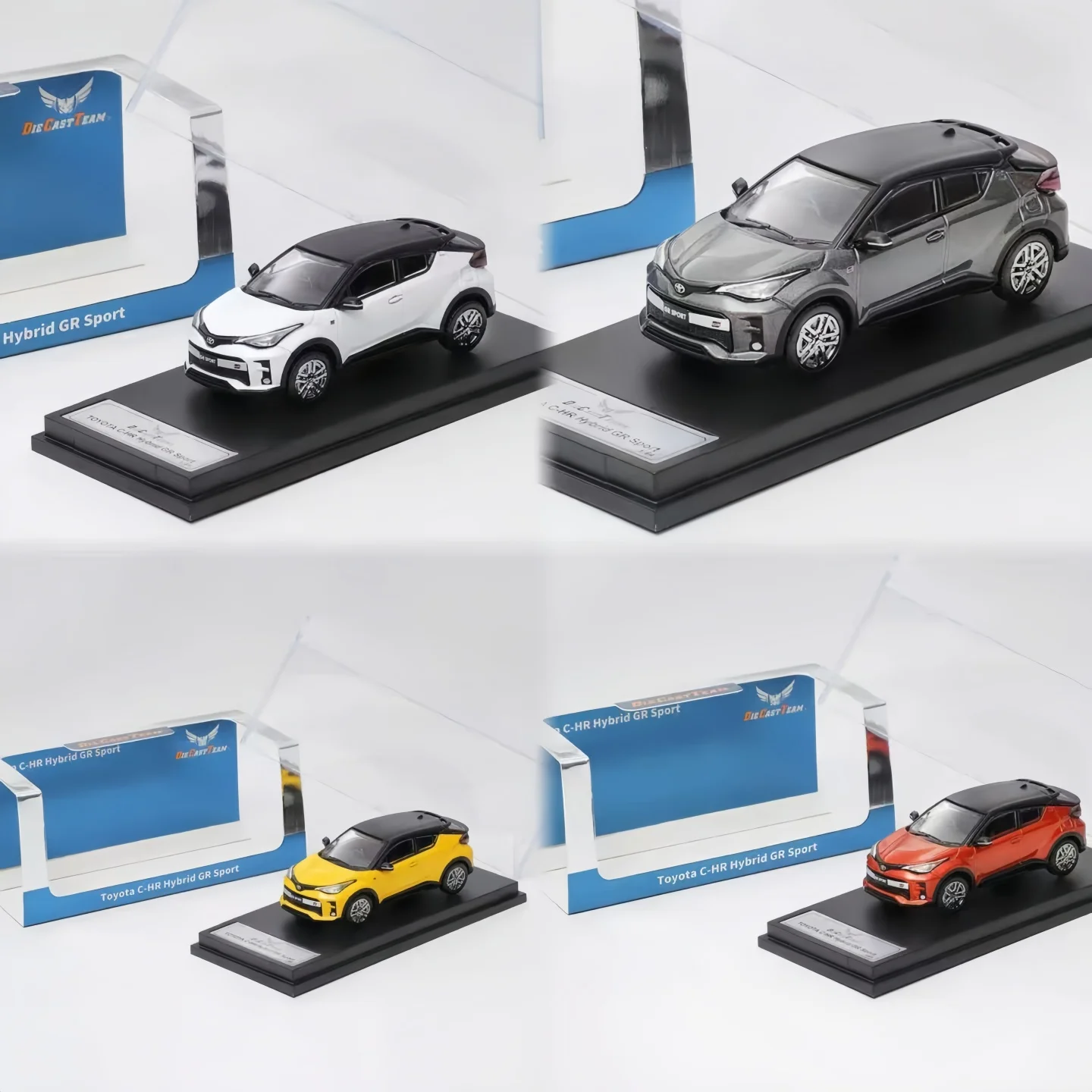DCT/SHADOW 1/64 Toyota C-HR Hybrid GR Sport Auto Legering Speelgoed Motorvoertuig Diecast Metaal Model Kinderen Kerstcadeau speelgoed voor Jongens