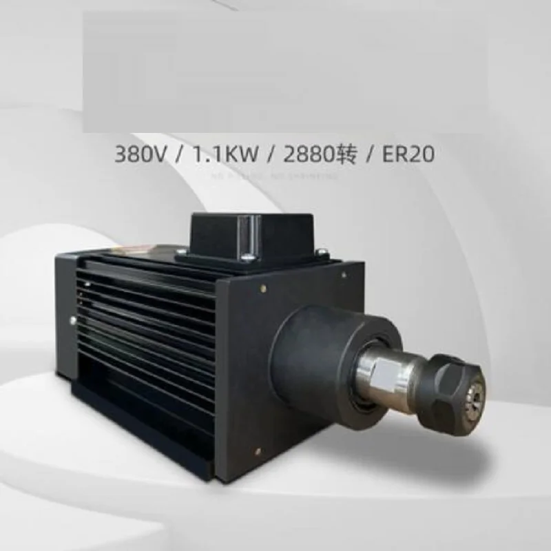 380V 1.1KW 2880RPM ER20  Electric Cnc drilling milling Low Speed Spindle Motor For Cnc Router SAW BLADE SPINDLE MOTOR