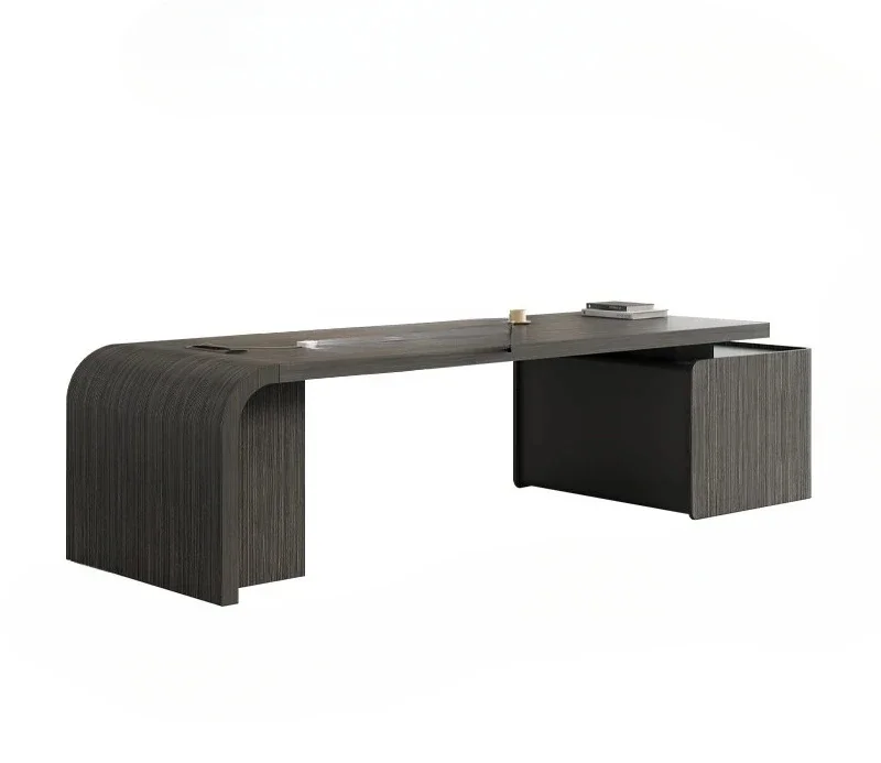 

Стол Boss, простой современный высококачественный стол для одного менеджера, офисный светильник, роскошный высококачественный президентский стол