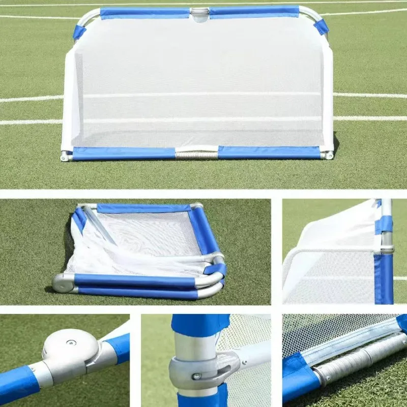 Aluminum alloy football door, foldable portable football net, children's adult indoor and outdoor training football stand