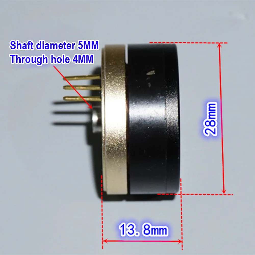 Micro 3-phase 2204 Brushless Motor DC 12V 330KV 3960RPM NdFeB Strong Magnetic 4mm Hollow shaft Infinite place Drone PTZ Motor