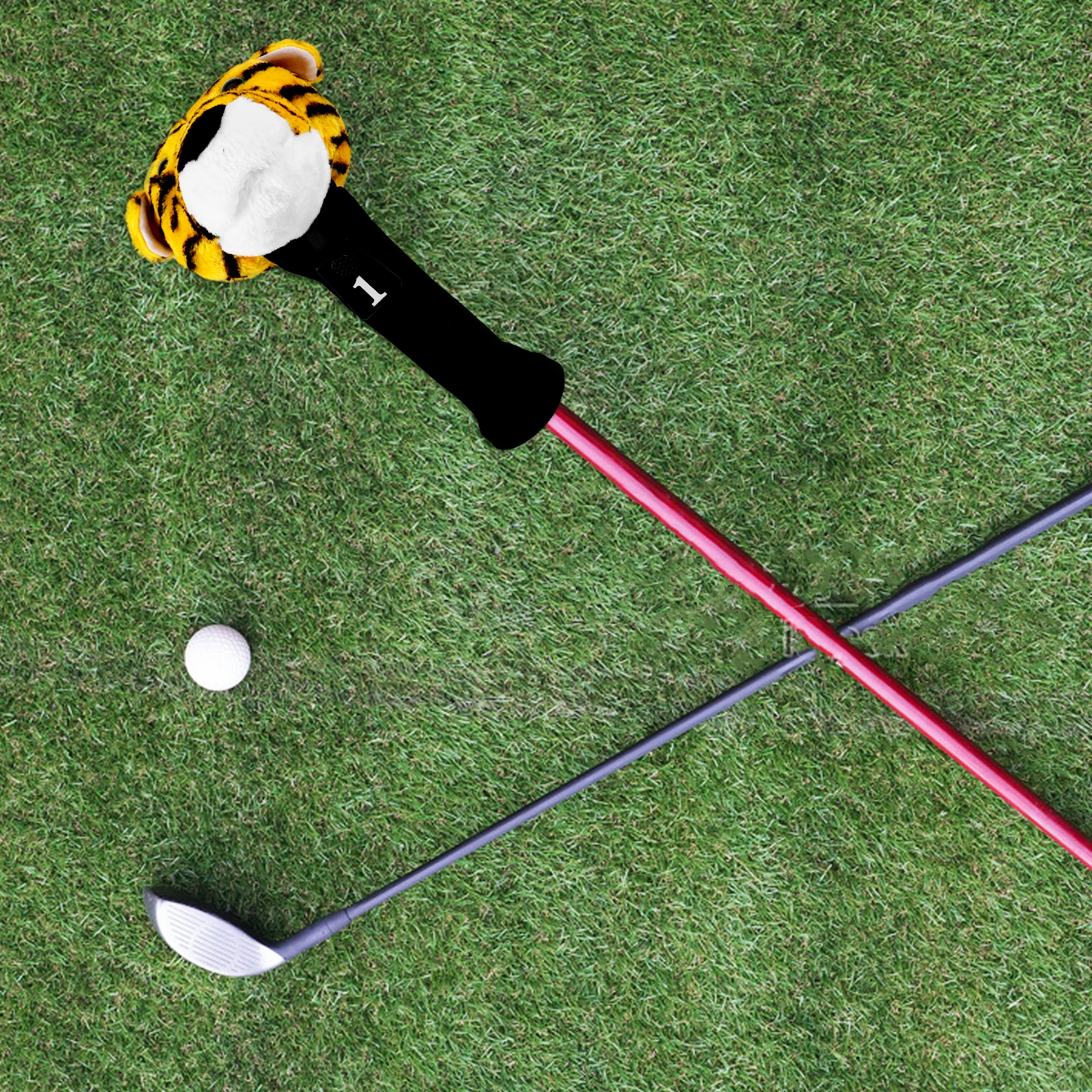 

Golf Club Head Cover Tiger Design Easy to Use Lightweight Portable Protective Sleeve Golf Headcover Set Head Cover