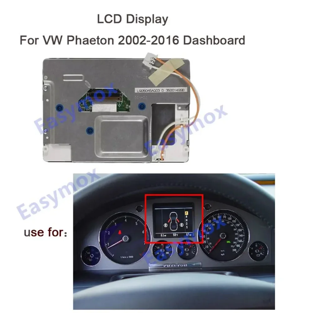 

LCD Display 5 Inch for VolkSwagen VW Tuareg 2002-2009 Instrument Cluster Dashbaord Screen LQ050A5AG03