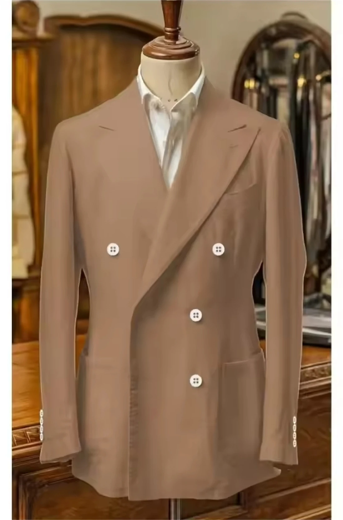 

Simple Linen Men's Blazer Top Solid Color Casual Suit Coat Men's Dress for Wedding Party Causal Daily Clothing (Only Jacket)
