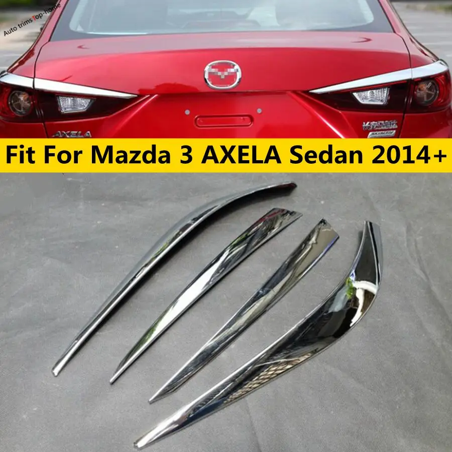 

Rear Tail Lights Lamps Eyelid Eyebrow Decoration Strips Cover Trim Fit For Mazda 3 AXELA Sedan 2014 - 2016 Exterior Accessories