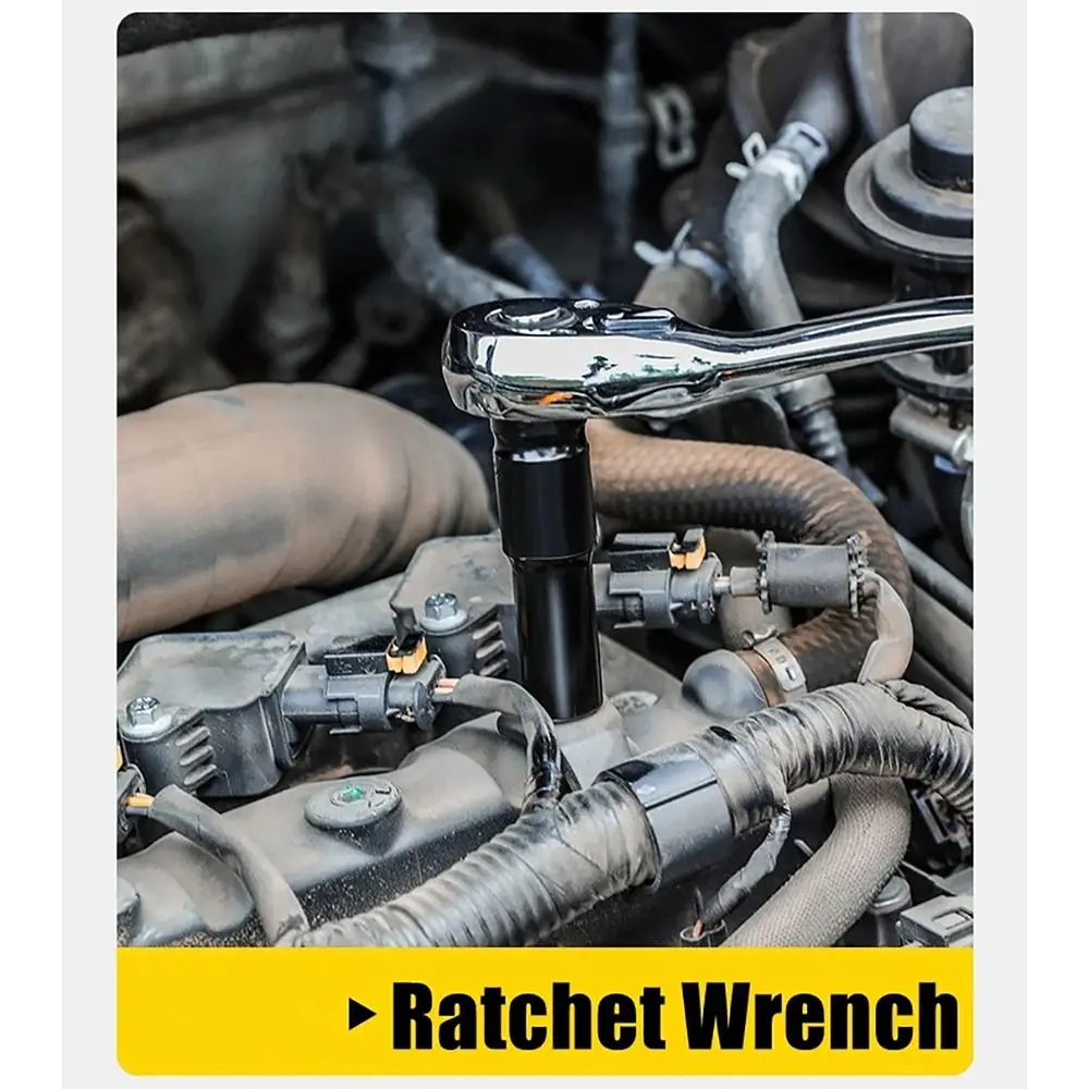 1 Uds llave convertidora reductor 1/2 "enchufe hexagonal 9-32mm 78mm de longitud llave de impacto enchufe negro eléctrico Hex estándar