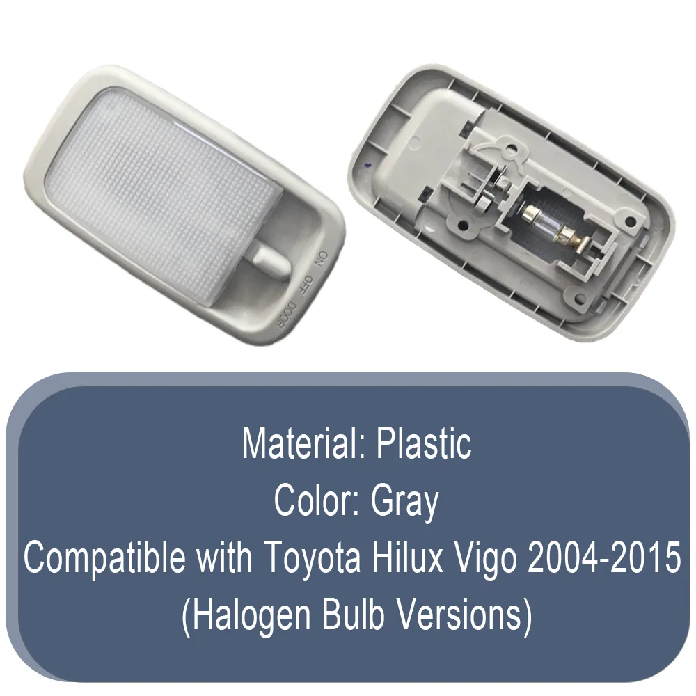 

2pcs For Toyota Hilux Vigo (halogen bulb versions) 2004-2015 Car Overhead Reading Lights Console Roof Lamp Ceiling Lamp Assembly