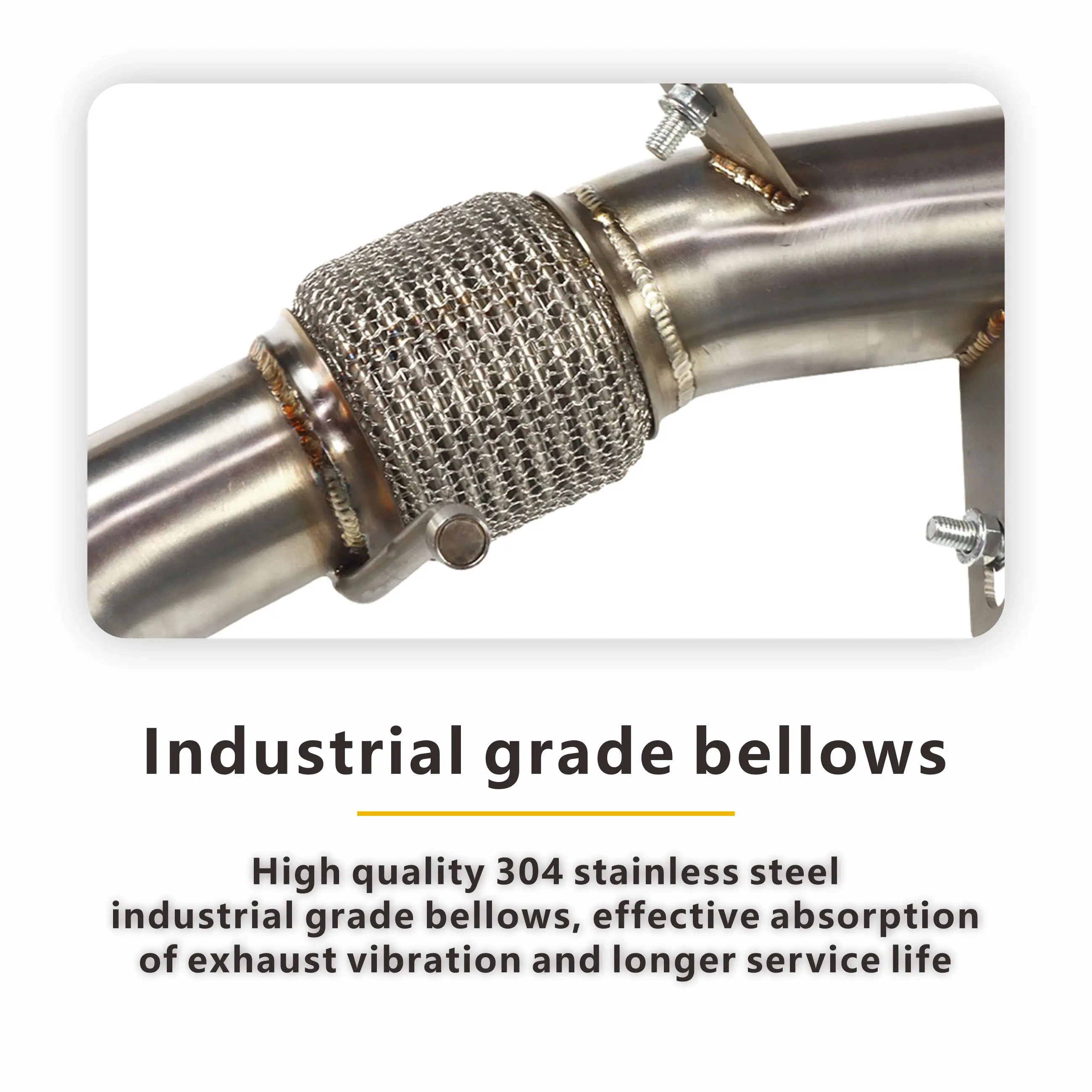 Sistema de escape de bajada para BMW X1 E84 2.0T Hecho a mano Combina con precisión el automóvil original Sorpresas continuas ﻿