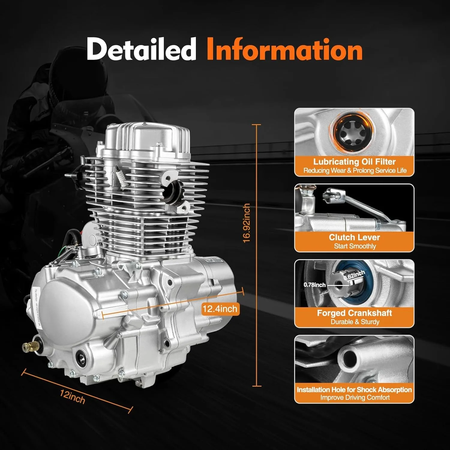 200CC 250CC ATV Motor Engine 4 Stroke Gear Shift Single Cylinder Air Cooling Engine Motor for ATV Motorcycles with CDI System