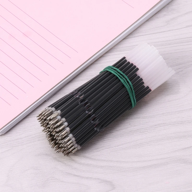 100Kit Retractable Ballpoint Pen Refills Blue/Red/Black Pen Refills Point for Writing Study Work Stationery