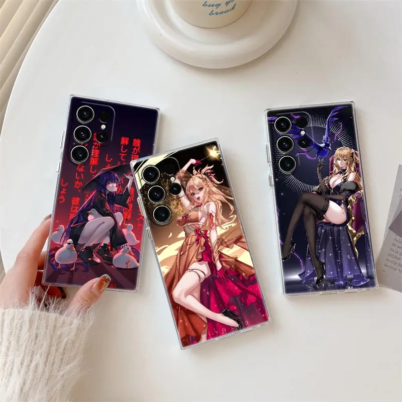 Ringekot Fanart Phone Case For Samsung S24 S23 Ultra S22 S20 Plus S21 FE Clear Cover Galaxy S24Ultra S235G Fundas Genshin Impac