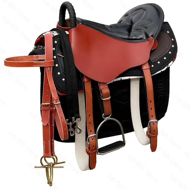 Large Saddle Full Set Of Mongolian Saddle And Horse Gear New Cowhide Saddle Fine Equestrian Supplies