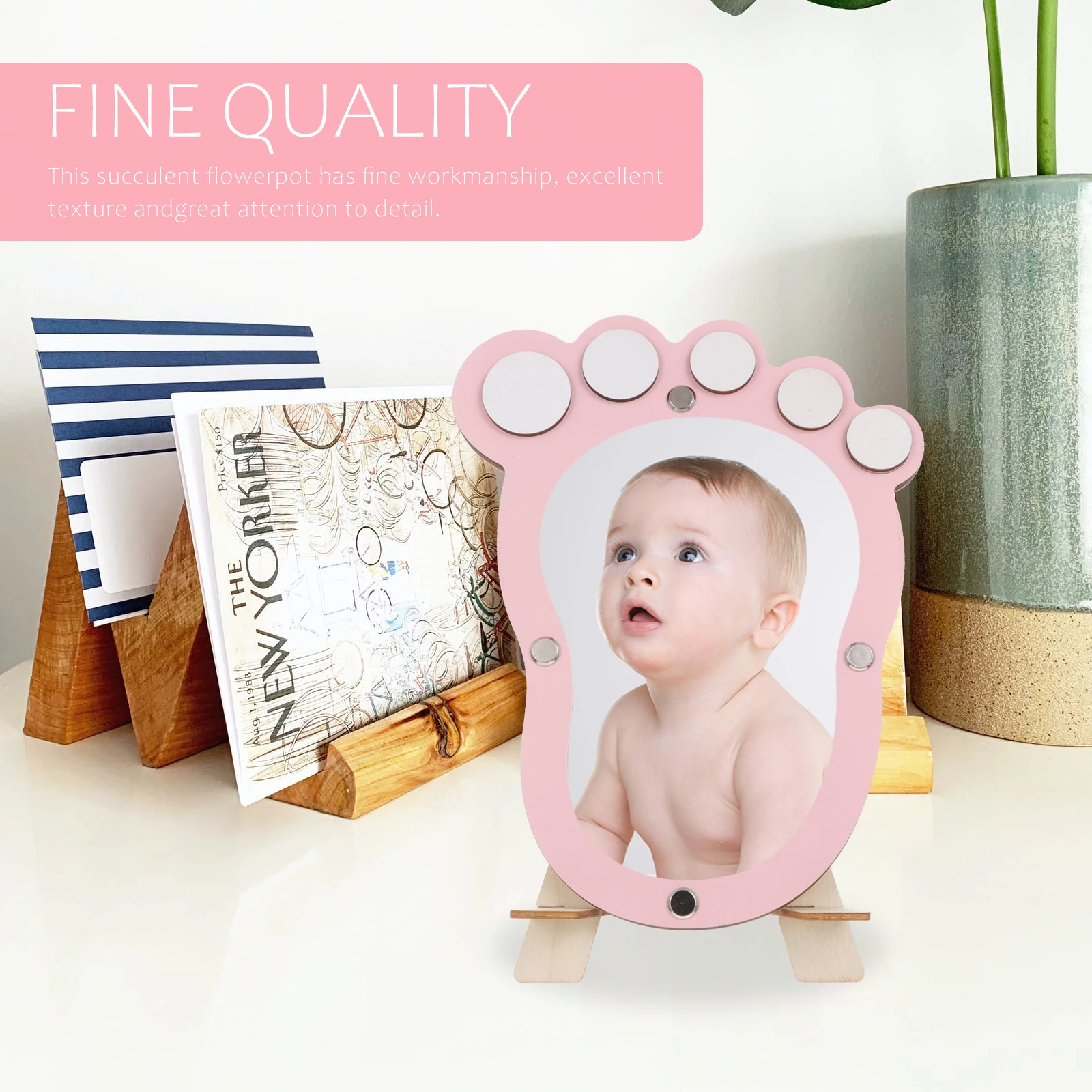 

1pc Growth Durable Newborn Photo Keepsake Creative Memory Frame Nursery Home Newborn Boy Photo Frame Decoration