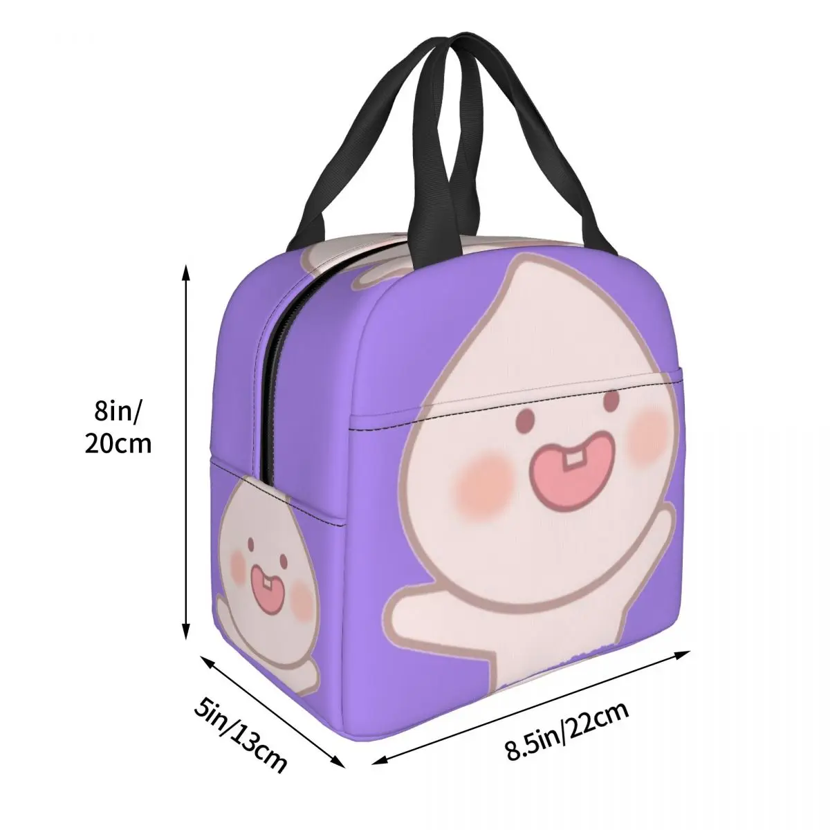 Silly Baby Apeach Insulated Lunch Bag for Women Kids Leakproof Food Boxes Thermal Lunch Box Tote