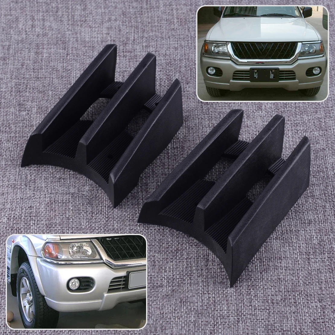

1 пара передних противотуманных фар, решетка, подходит для Mitsubishi Montero Pajero Shogun Sport 1999-2002 2003 2004 2005 2006 2007 2008