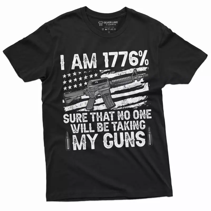 Футболка с 2 поправками 1776 Patriotic Pro Gun Second