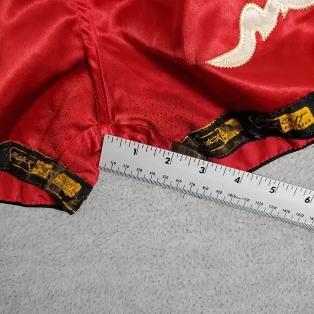 2026 صيف جديد ريترو الأمريكية الرجال سراويل ملاكمة كبيرة الأحمر الملاكمة التايلاندية الأسود موضة غير رسمية سرعة الجافة الرجال السراويل الرياضية #3