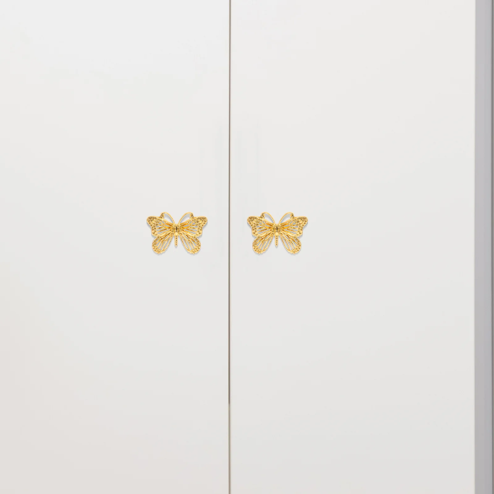 

2pcs Zinc Alloy Butterfly Drawer Knob Metal Cabinet Pull Handle For Furniture Wardrobe Cupboard Door Decorative Hardware
