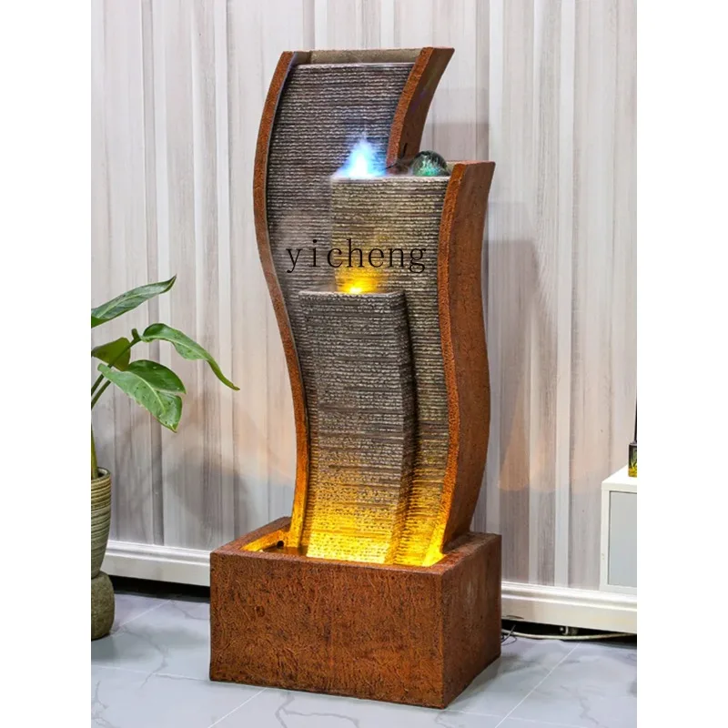 BJ-2 living room office circulating water generation money atomizing humidifier indoor landscape water curtain wall decoration
