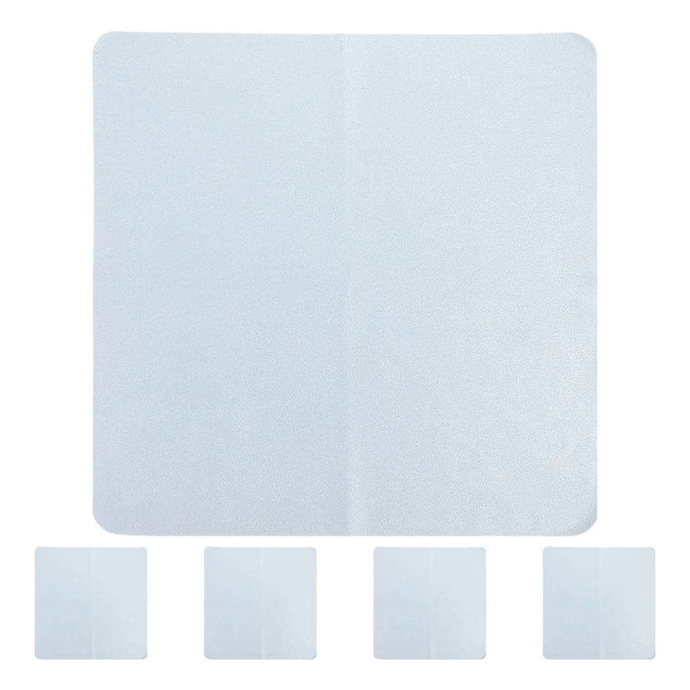 

5pcs Microfiber Glasses Cleaning Cloth Large Size For Lenses Camera Phone Screen Sunglasses Jewelry Polishing Wipes Reusable