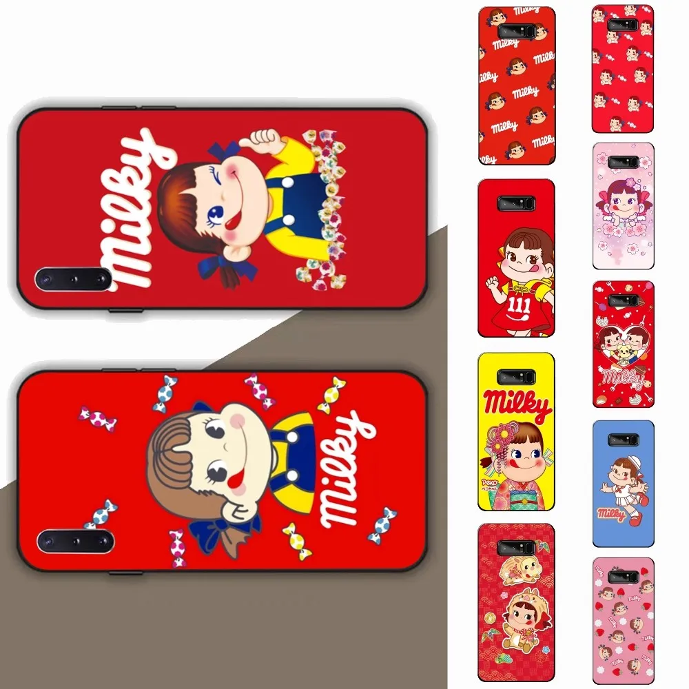 F-Fujiya M-Milky P-Peko C-chan Cartoon Phone Case For Samsung Note 8 9 10 20 Pro Plus Lite M 10 11 20 30 21 31 51 A 21 22 42 02