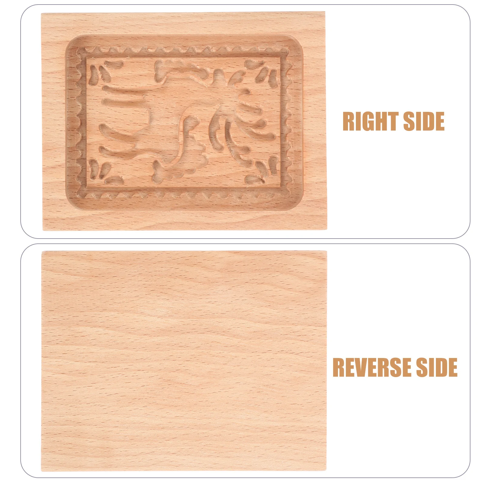 

Wooden Cookie Mold 3D Baking Tool Exquisite Craftsmanship Long Lasting Durability Easy Demold Wood Cookie Mold