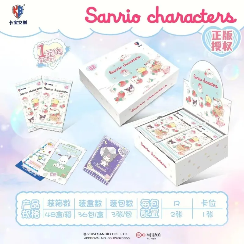 Cute Hello Kitty Sanrio Cards Kawaii Cinnamoroll Kuromi My Melody Cartoon Toys Trading Collectible Accessories Card Anime Gifts