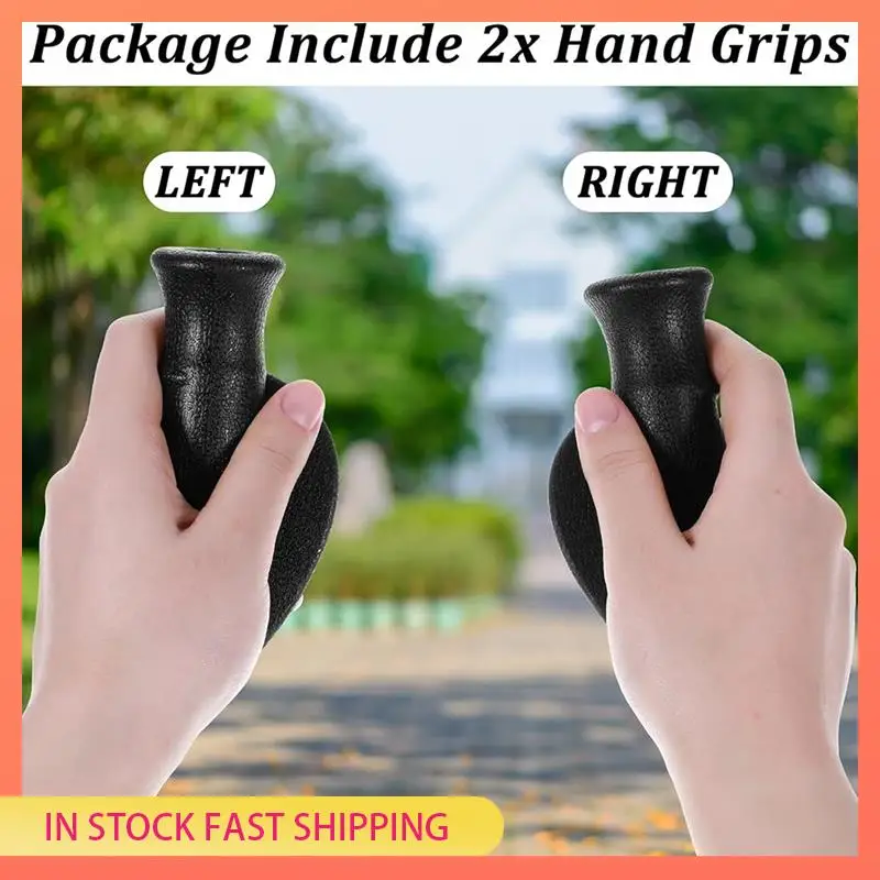 AA05 2-Pack مقابض يد عالمية مضادة للانزلاق للدراجات والكراسي المتحركة وقطع الغيار #4