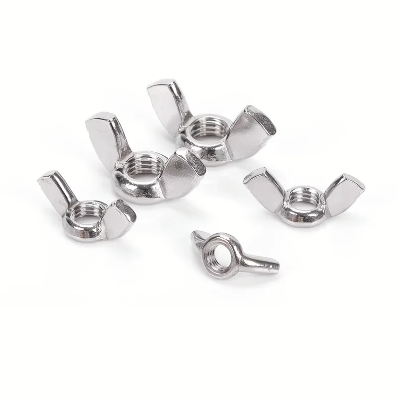 304 Stainless Steel/galvanised Uc/uk 10#-24 1/4-20 5/16-18 3/8-16 1/2-13 American/imperial Wing Nuts Hand Tighten Nut